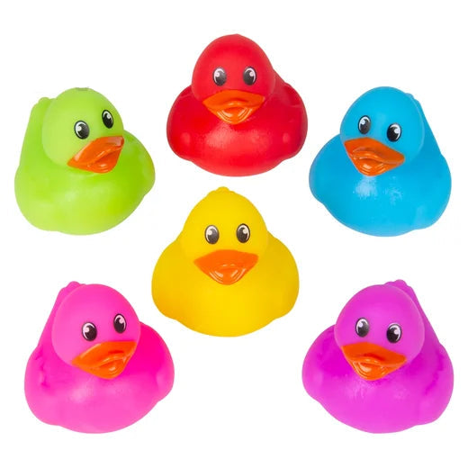 Mini Assorted 1.5" Rubber Ducks - 100ct.