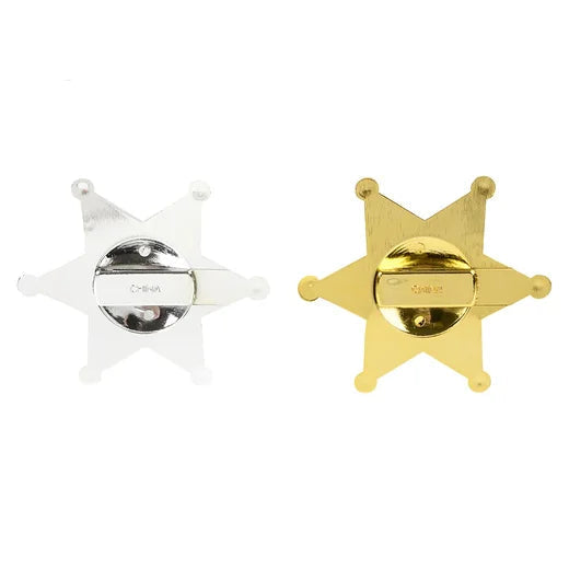 Plastic Sheriff Badges - 12ct.