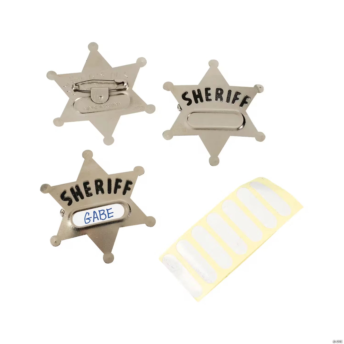 Metal Sheriff Badges - 12ct.