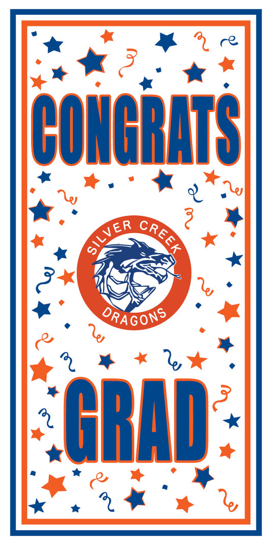 Silver Creek Dragons Door Cover - 30" x 60"