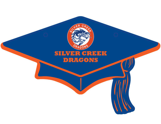Silver Creek Dragons Grad Cap Banner
