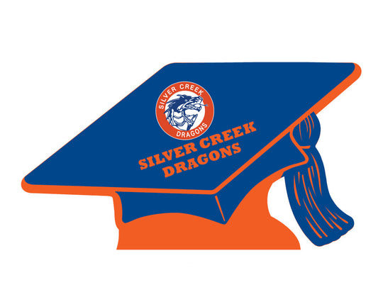 Silver Creek Dragons Grad Cap Centerpiece