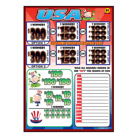 USA YANKERS TAB 973 TICKETS