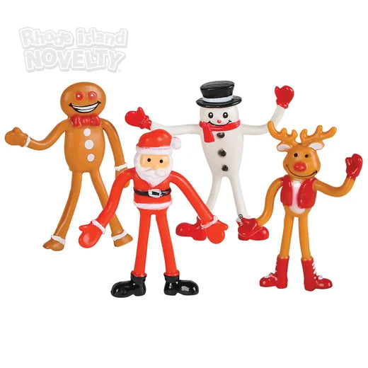 12ct. Assorted Christmas Bendable Characters