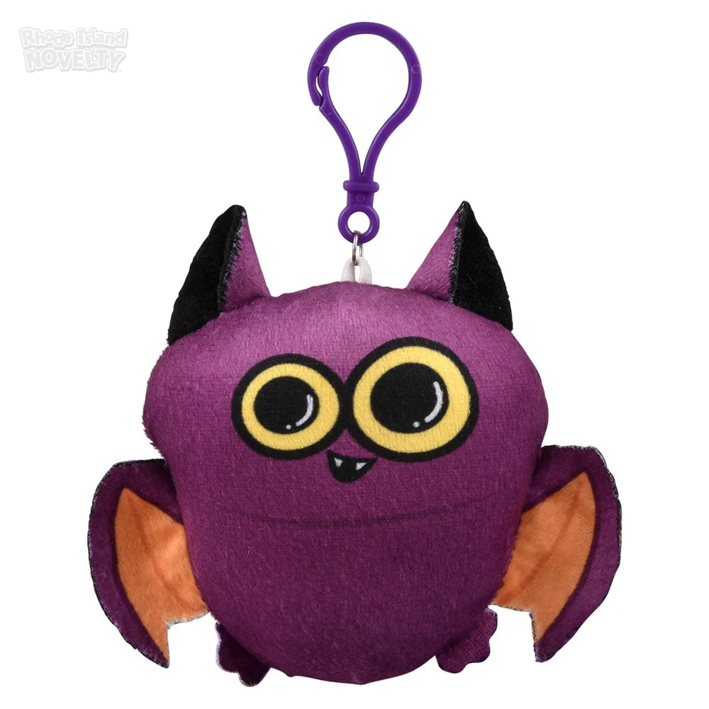 3.5" Halloween Plush Backpack Clip On Assortment
