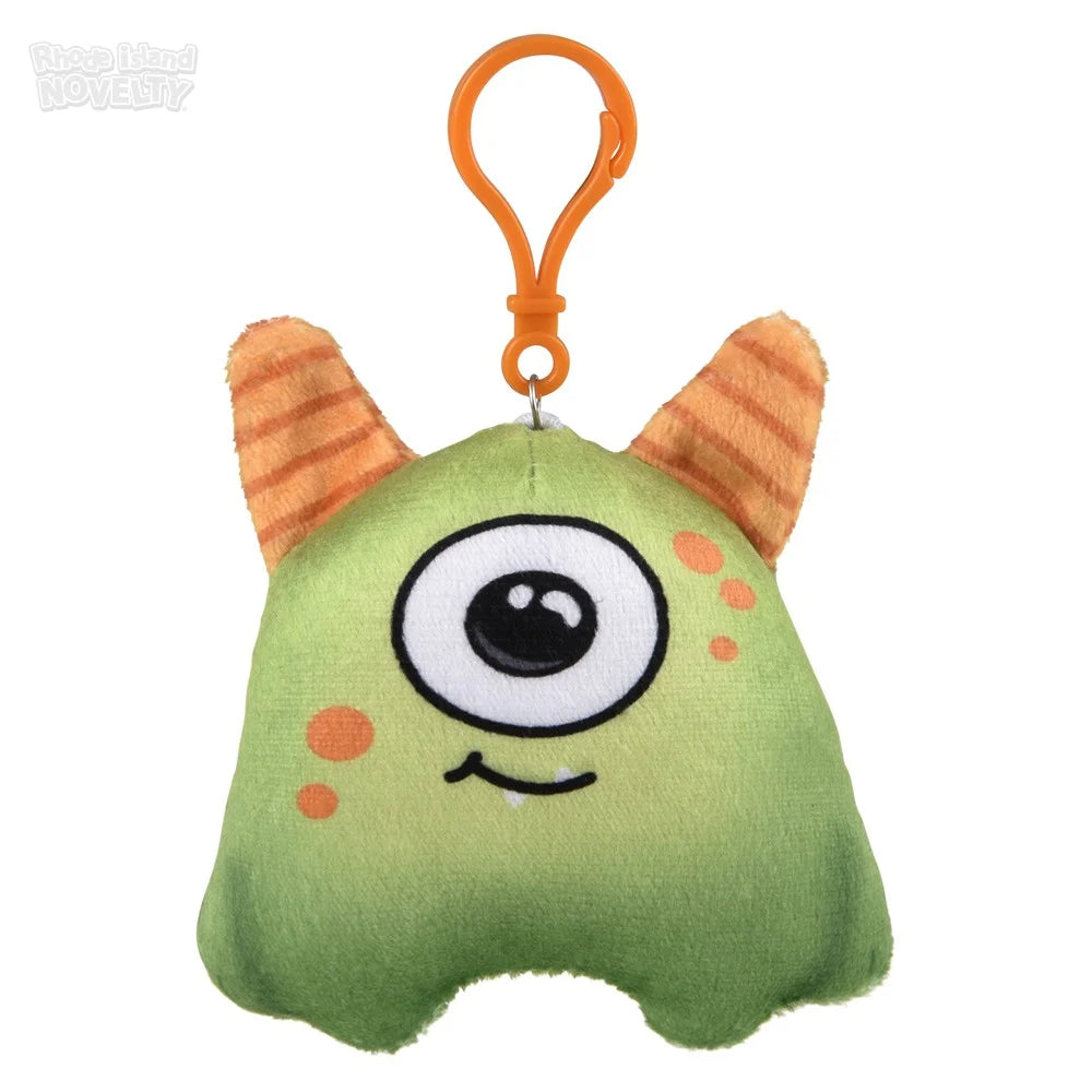3.5" Halloween Plush Backpack Clip On Assortment
