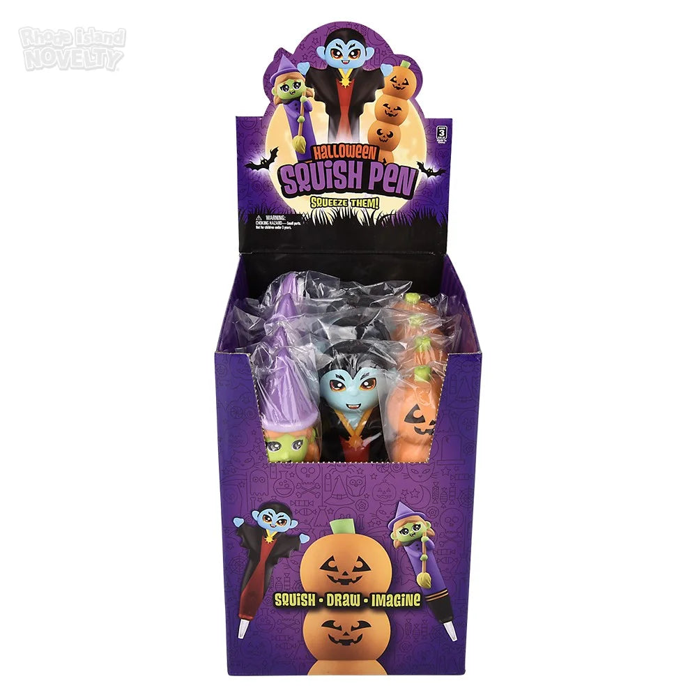 7" Halloween Squish Pen 12ct