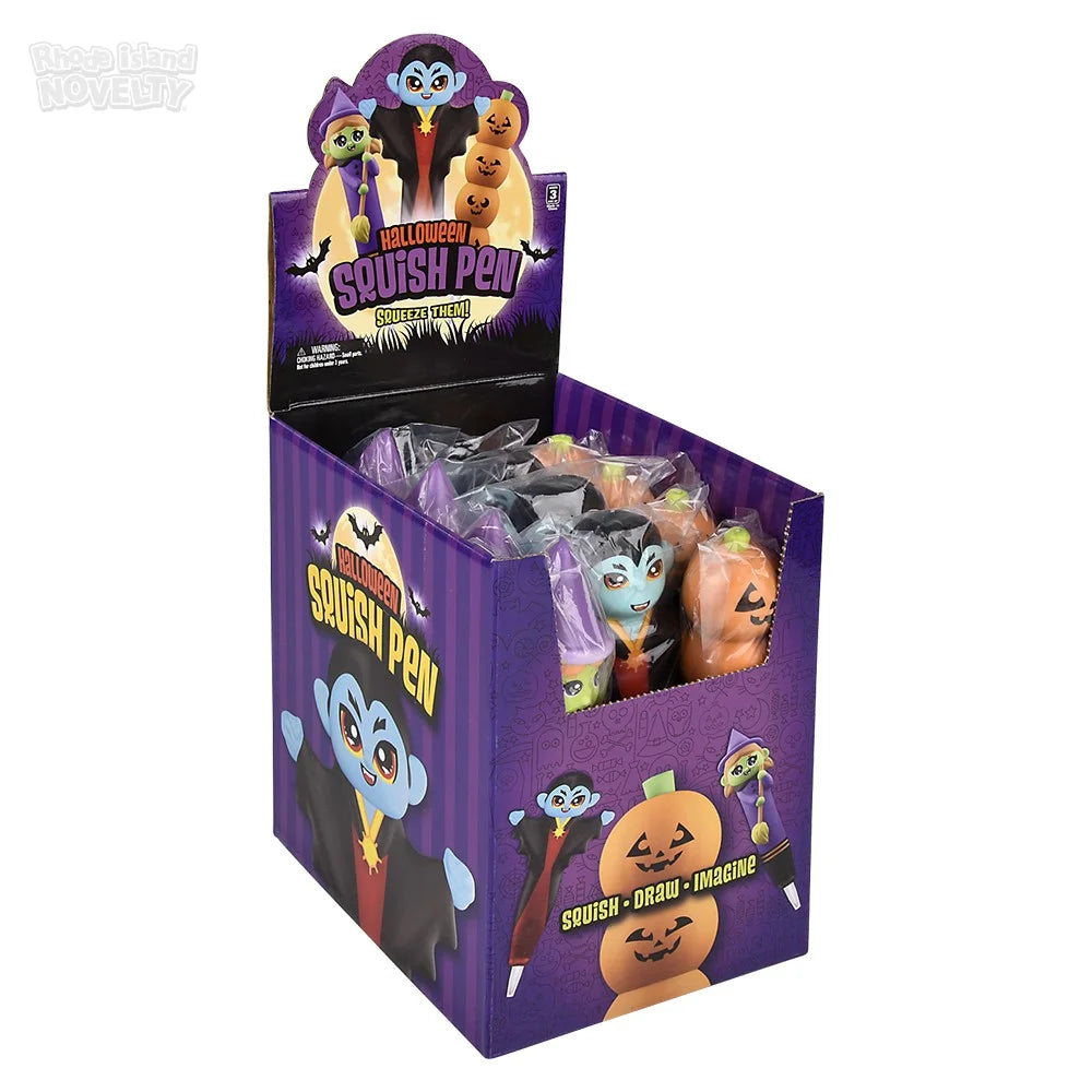 7" Halloween Squish Pen 12ct