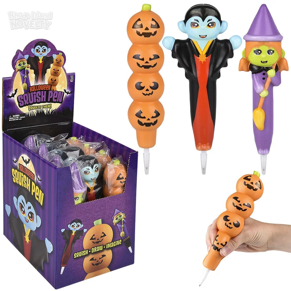 7" Halloween Squish Pen 12ct