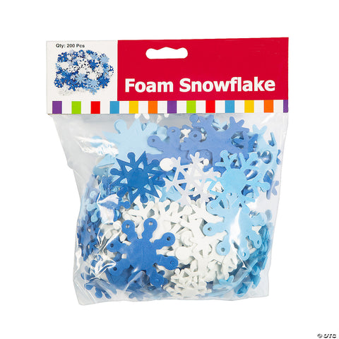 Bulk Fabulous Foam Self-Adhesive Snowflakes