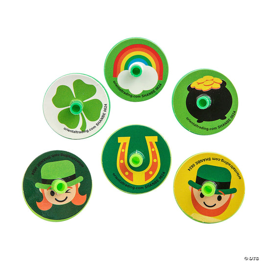 St. Patrick's Day Spin Tops - 144ct.