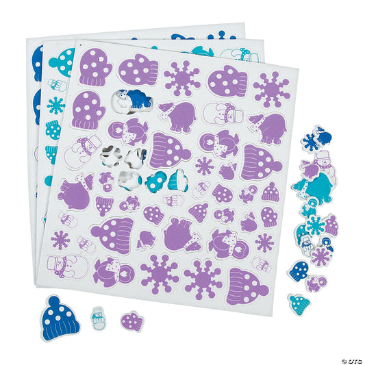 Winter Wonderland Adhesive Foam Shapes