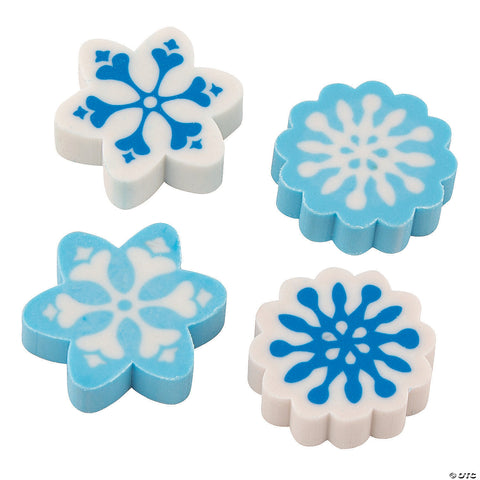 Winter Rubber Erasers