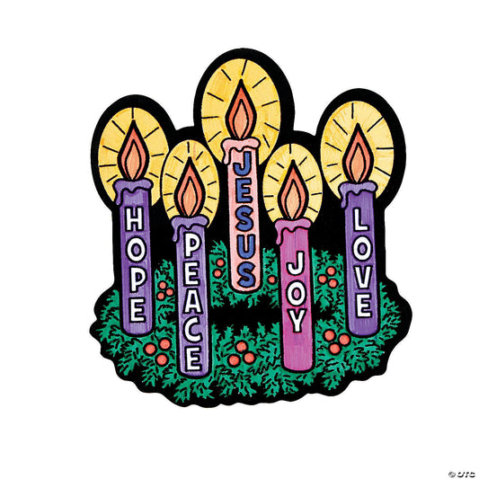 Color Your Own Fuzzy Advent Poster