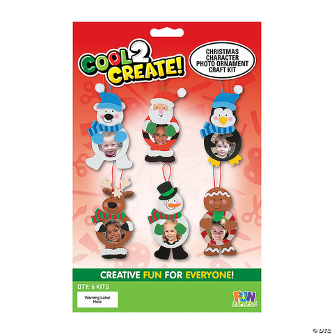 Christmas Characters Picture Frame Ornament Craft Kit