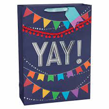 Yay Multi-Colored XL Gift Bag