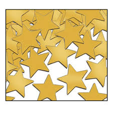 Gold Confetti Stars - 1oz