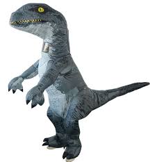 Grey Raptor Adult Size Inflatable Costume