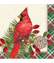 Red Cardinal Luncheon Napkins