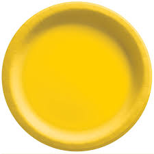 Paper Plates - Yellow Sunshine - 10" 50 Count