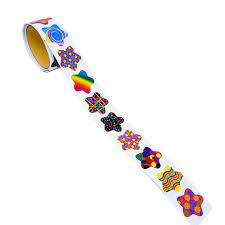 Funky Star Roll Stickers