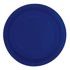 True Navy Blue 6.75" Paper Plates - 20ct.