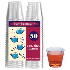 1oz. Clear Shot Glasses - 50ct.
