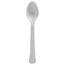 Silver Plastic Spoons 20ct.