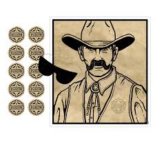 Pin The Badge On The Sheriff Game