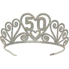 Glitter "50" Birthday Tiara