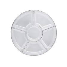 12" Clear Plastic Section Tray