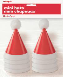 Mini Paper Santa Hats