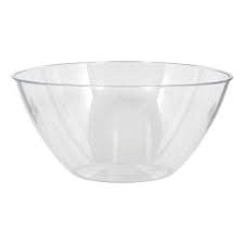 2 Quart Clear Plastic Bowl