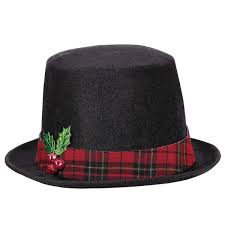 Snowman Black Top Hat