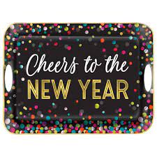Cheers To The New Year Melamine Tray
