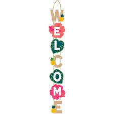 Aloha Welcome Wooden Sign