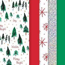 Christmas Tissue Paper W/Mylar