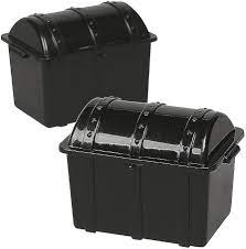Black Plastic Treasure Chests