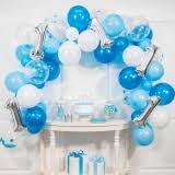 Blue 1st Birthday Balloon Garland Kit