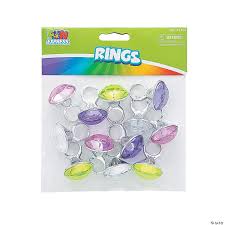Large Colorful Diamond Rings