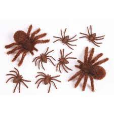 Brown Fuzzy Spider Set