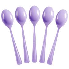 Lavender Plastic Spoons - 50ct.