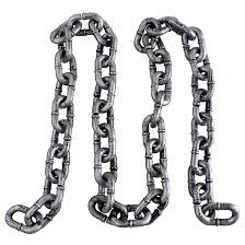 6ft. Silver/Gray Plastic Chain Prop