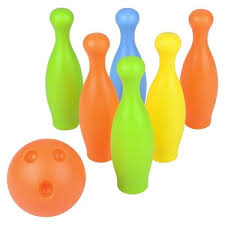 Neon Plastic Bowling Set