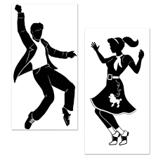 Insta-Theme Rock & Roll Dancers - 2pcs.