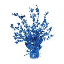 Gleam N' Burst 15" Star Centerpiece - Blue