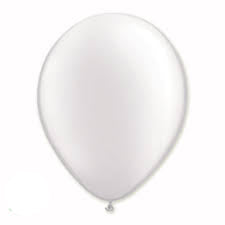 12" White Pearlized Balloons - 8ct.