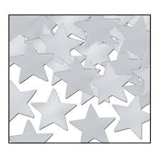 Silver Confetti Stars - 1oz