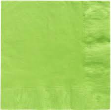 Neon Green Beverage Napkins - 100ct.