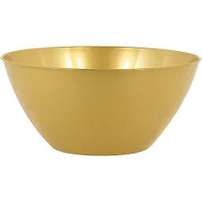 5 Quart Gold Plastic Bowl